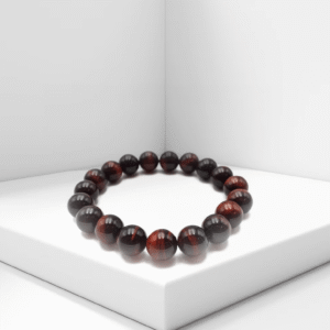 Pulsera de Ojo de tigre Rojo